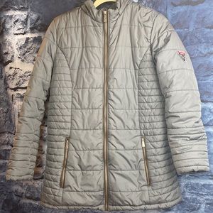 SPORTO Puffer Quilted With Faux Fur Lining Winter Jacket Coat